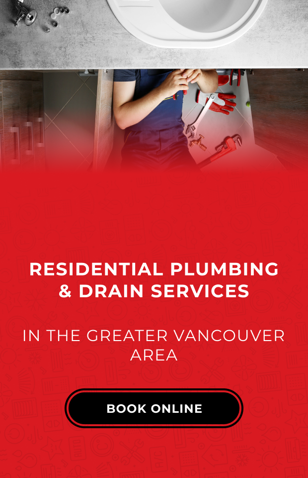 Banner featuring a plumber working and information about deals on plumbing services