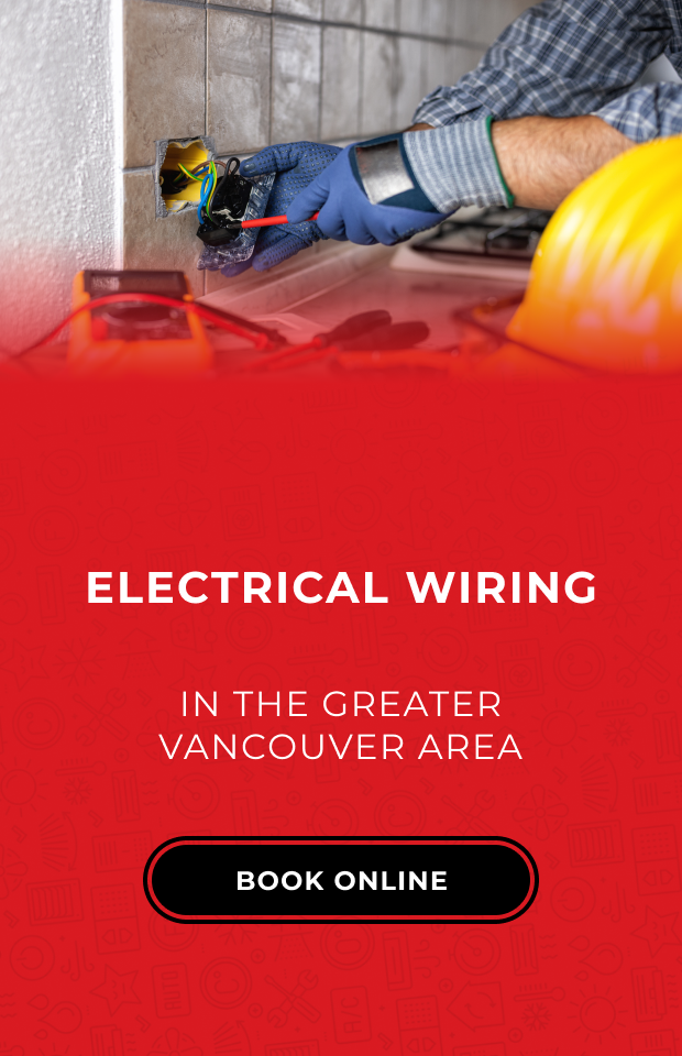 Banner featuring an electrician working on electrical wiring